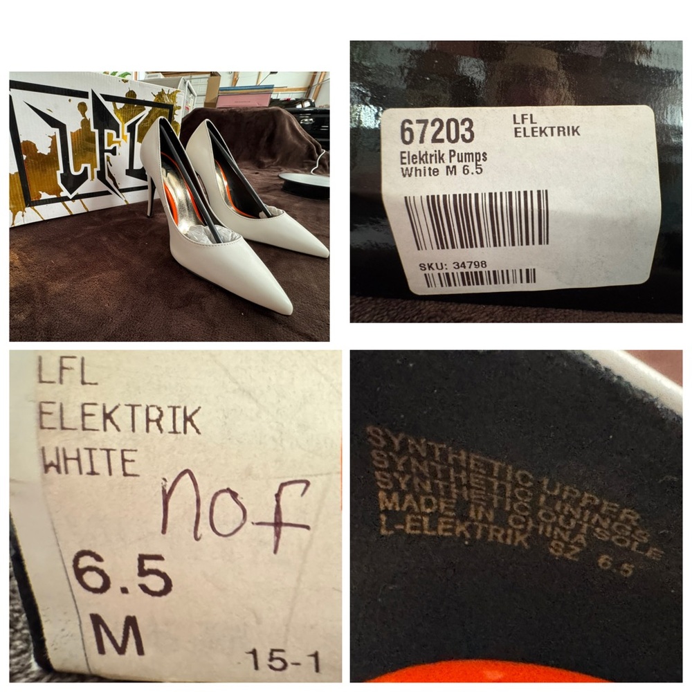 LFL (Lust for life) Elegant White Women's Heels size 6.5 - Picture 8 of 8